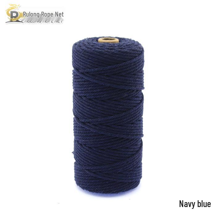 3mm Color Cotton Rope for DIY Handmade Tapestry, Weaving, and Drawstring Projects