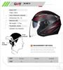 Unisex Safe Head Protection Summer Motorcycle Helmet Double Lens Half Helmet