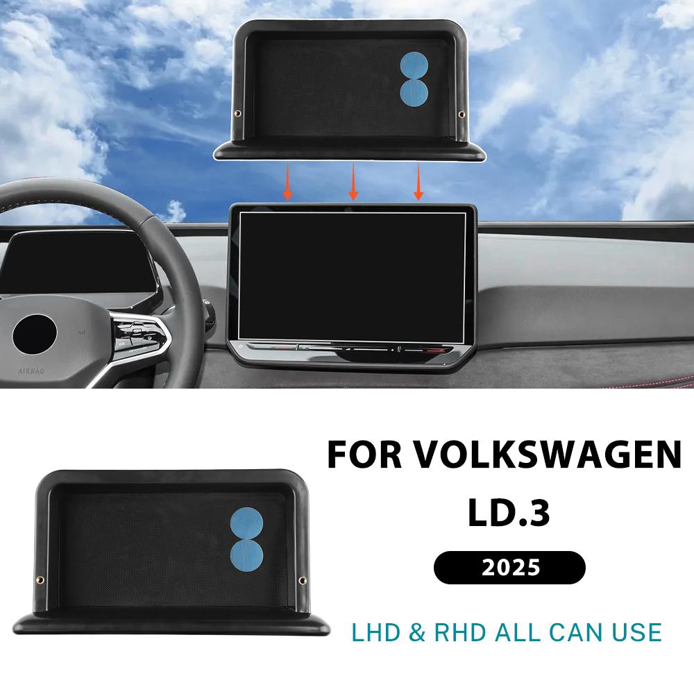 

Ящик для хранения на приборной панели LHD RHD для Volkswagen VW ID3 ID4 CROZZ 2025-ВЫПУСК Скрытый лоток в центральной консоли за экраном Автомобильные аксессуары for VW ID3 12.9 inch