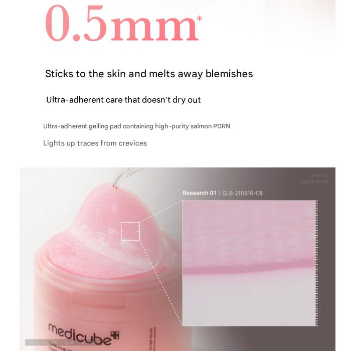 Medicube PDRN Růžový kolagenový tonizační gelový tonerový polštářek 120 ml (70 polštářků) (3 Možnosti)