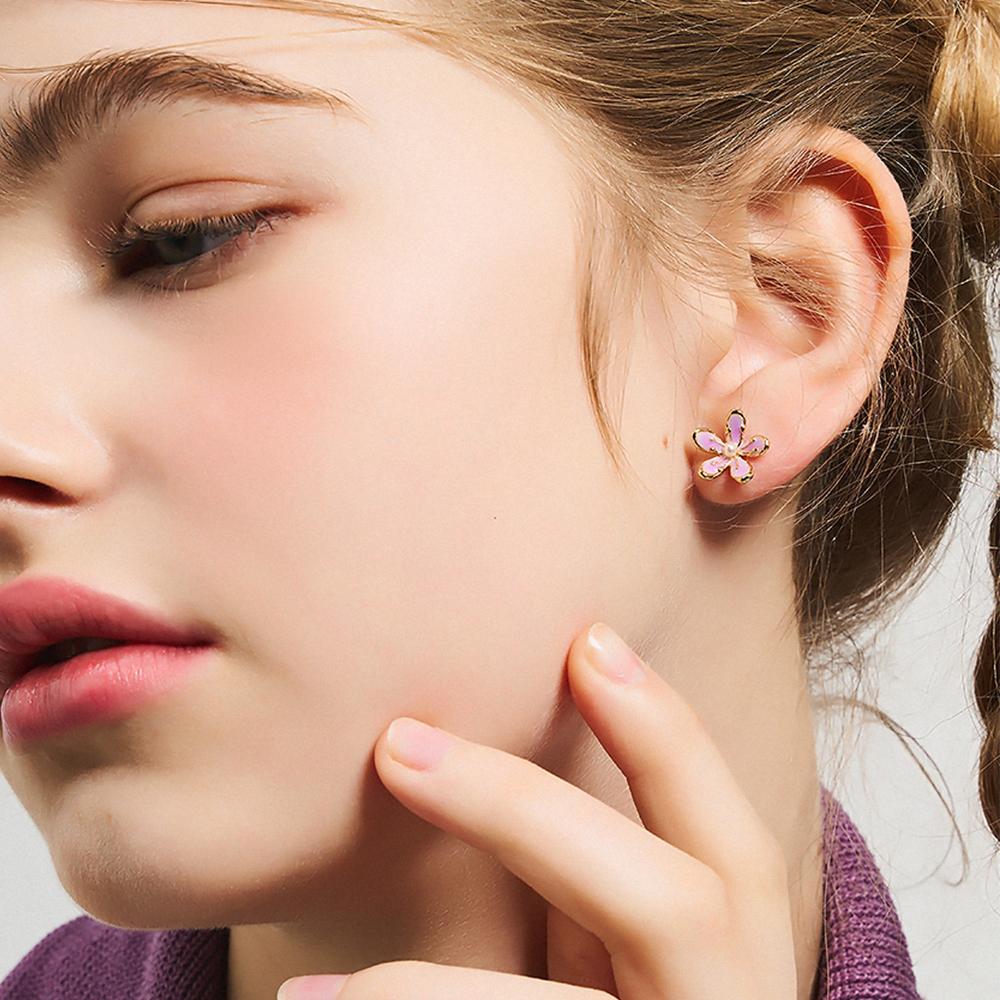 Dana Burton Erika Mini Blossom Flower Earrings