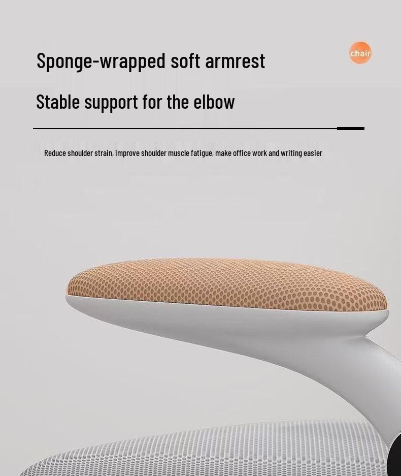 2026 Ergonomic Computer Chair with Breathable Mesh Backrest for Home and Office Use