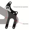 New MIXIM Bike Brake Adapter Aluminum Alloy Fixed Seat Converter for Disc Brake Conversion High Performance Cycling Part