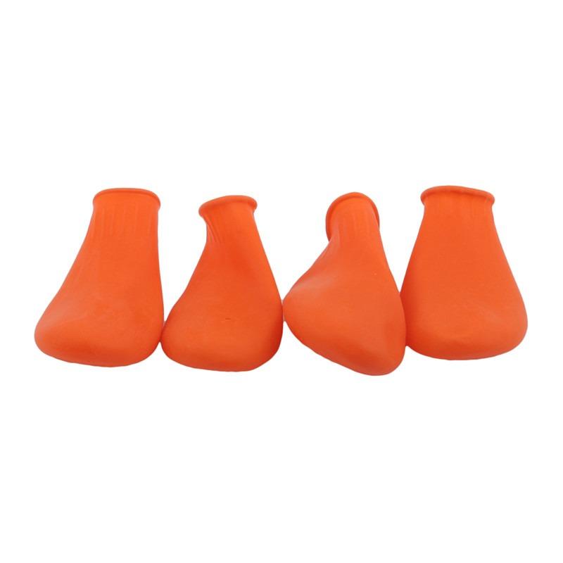 4 PCS/SET Pets Boots Waterproof Rubber Rain Shoes Non Slip Outdoor Dog Puppy Shoes Candy Color Pets Boots NEW High Quality