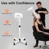 LCD Ozone Facial Steamer Height Adjustable Sprayer 360° Rotatable Movable Skin Care Equipment for Clean Skin, Beauty Salon, Spa
