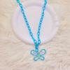 Acrylic Butterfly Pendant Choker Chain Necklace Elegant Fashion Accessories Pendant Necklace Suitable for Any Occasion