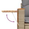Vidaxl 4-Cz. Garden Furniture Set With Cushions, Beige, Poly Rattan