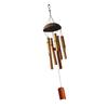 Bamboo Coconut Shell Wind Chimes Outdoor Bamboo Wind chimes  for Home Courtyard and Garden Decoration Light Colored