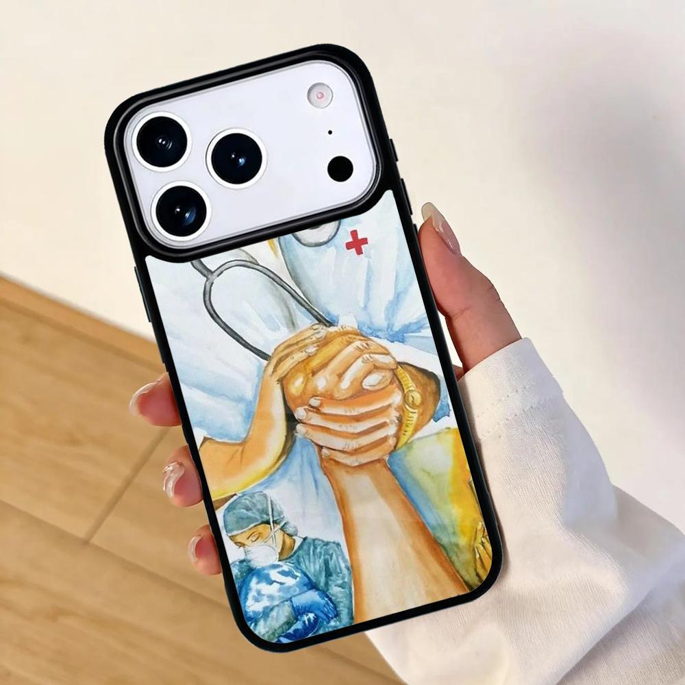 Medicine Doctor Nurse Mobile Phone Case for IPhone 17 AIR 16pro Max 15 14 13 12 11 Bumper Cover