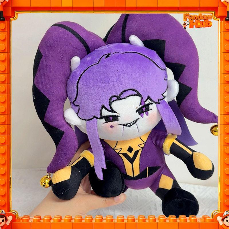 27cm Circus Pierrot Cotton Plush Doll Cute Harlequin Jester Stuffed Toy Gift