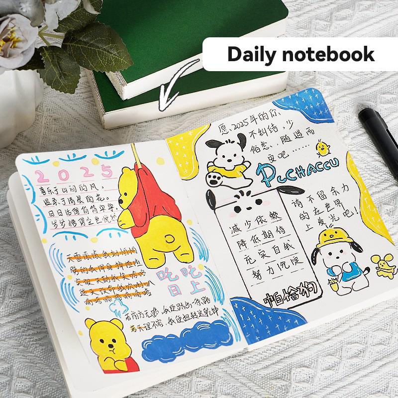 Borrence Mini Notebook Painting Handbook Portable Pocket Notepad 58 Sheets Drawing Book Back To School Stationery Art Supplies