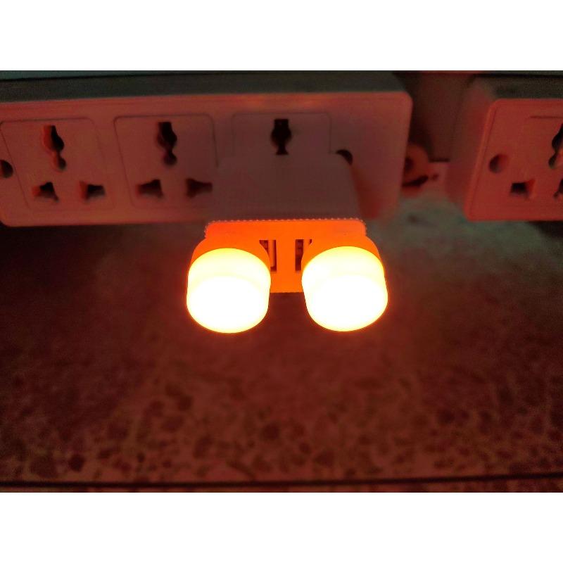 Mini lumină de noapte LED portabilă USB 3 buc. Lampă rotundă mică USB Lumini de noapte Ideal pentru dormitor