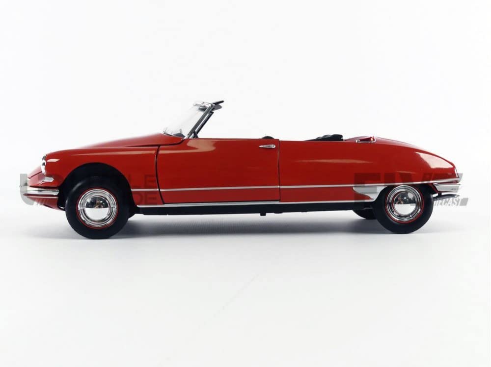 Norev Citroen DS19 Cabriolet 1961 Corail Red 1/18
