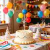 Bunte Mini-Ballon-Kuchenaufsätze Kunststoff-Ballon-Spieße 5 Ballons Dessert-Cupcake-Dekoration für Geburtstagsfeier Hochzeitsfeier