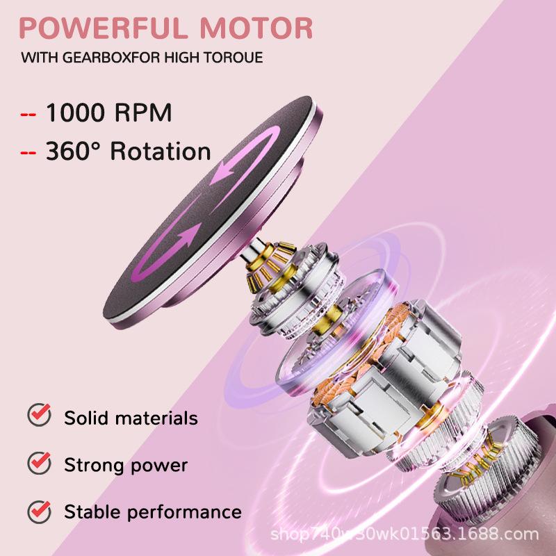 Home Use Electric Foot Grinder 9 Speed Adjustable USB Rechargeable Callus Remover Dead Skin Pedicure Tool Heel Care Device