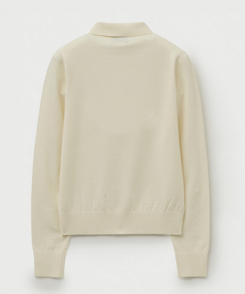 Seteo (W) Basic Polo Knit Cream