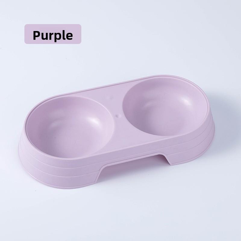 Candy Cat Bowl, Cat Food Bowl, Dog Bowl, Dual-purpose Rice Bowl for Drinking and Eating, Wheat Straw Pet Double Bowl, Kitten Food Bowl