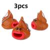 Tongue Sticking Stool Keychain Creative Prank Squeezing Novelty Stress Relief Venting Children's Toys Party Gifts Stress Relief