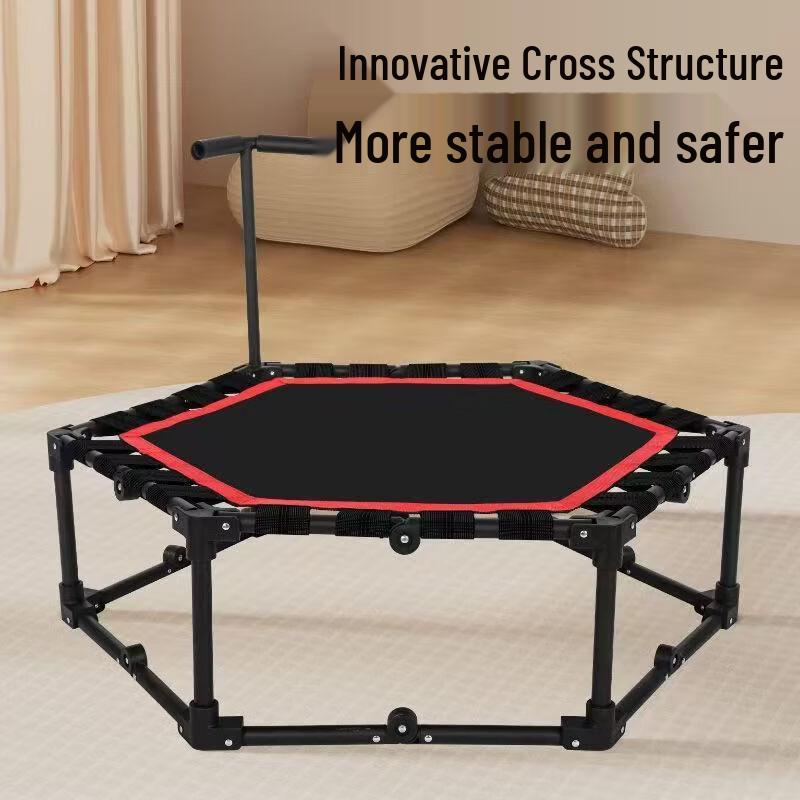 Chao Kai Indoor Foldable Trampoline with Handrail