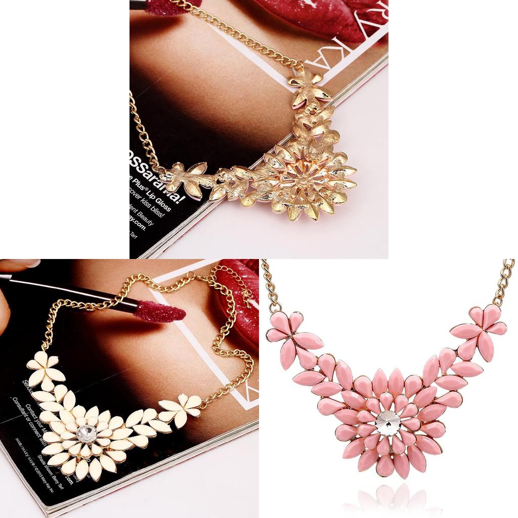Fashion European Style Necklace With Gemstone Embellishments For Women Gift