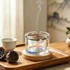 Anti Dust Glass Incense Burner Metal Filter Screen Aromatherapy Stove  Home Decor