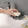 Soap drain box, kitchen and bathroom anti-slip sink tray, washing table, soap tray, no need for drilling drainage rack