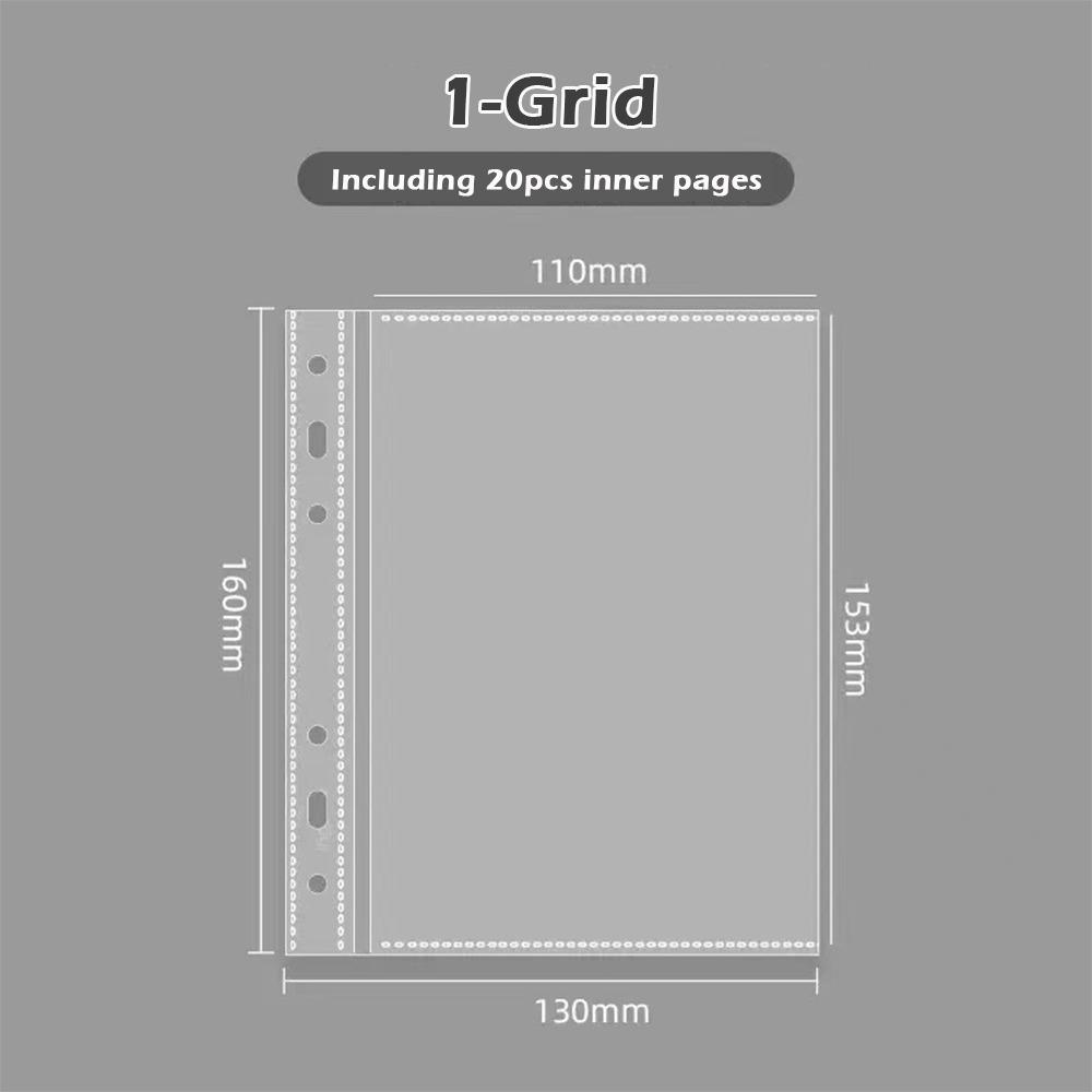 Large Capacity 6-inch Photocard Holder PU Leather Loose-leaf Photo Album Solid Color Idol Card Storage Booklet