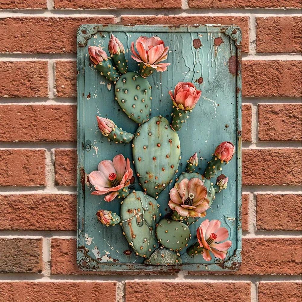 Retro Aluminum Tinplate Paintings, Coffee Shop License Plates, Round - Shaped Rural - Style Decorations for Bar Walls