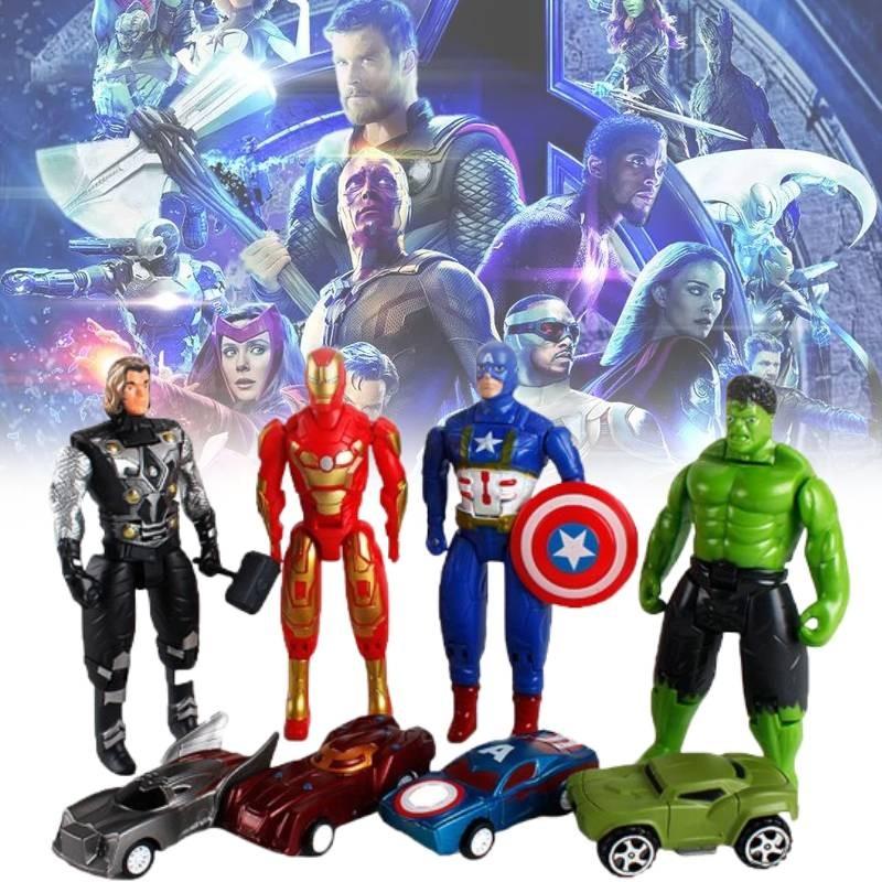 Captain America Man Miniature Cars Toy Set Gift