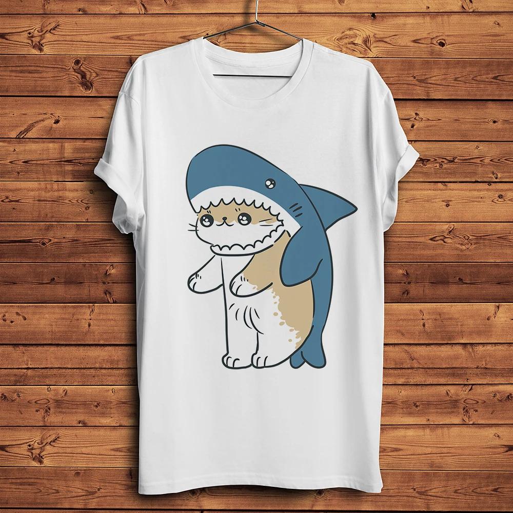 Edo Ukiyo Shark Funny Vintage T ShirtHomme Unisex White Casual Short Sleeve TshirtUkiyoe StreetwearUnisex Tee Breathable Print