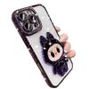 Mirror Holder Applies To Apple 17promax Mobile Phone Case Rhinestone IPhone15 16 Cartoon Cute