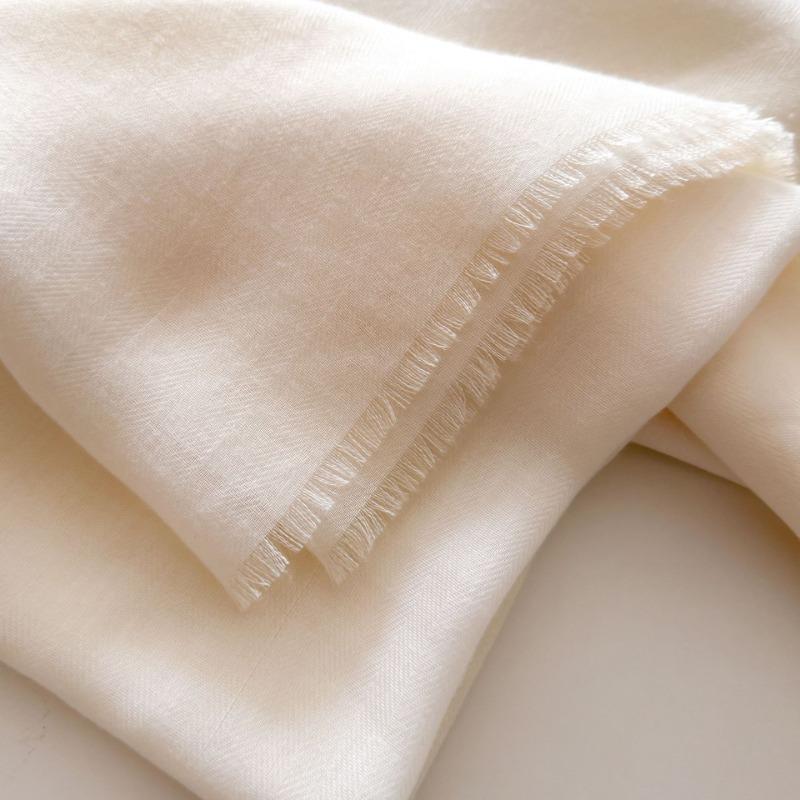 Women S Summer Thin Solid Color Scarf With Tassels For Sun Protection