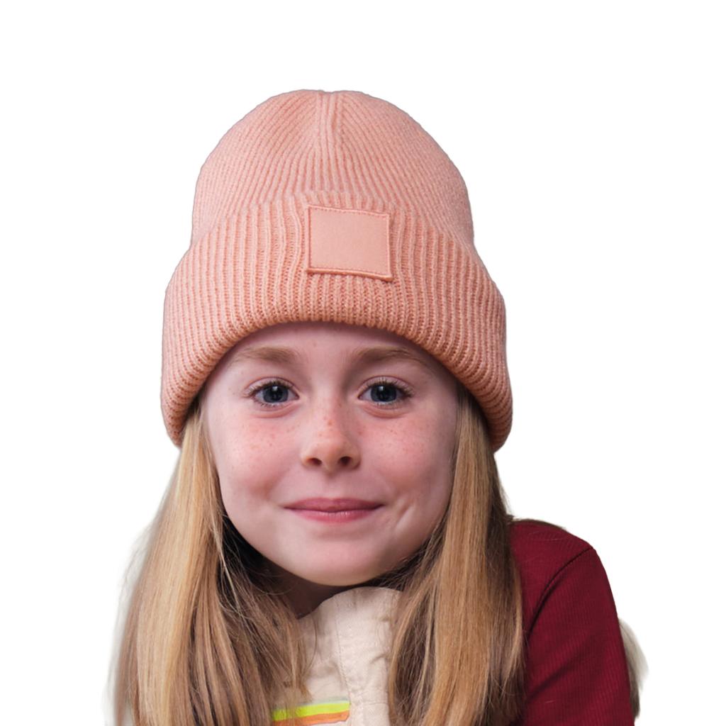 Beechfield Childrens/Kids Tonal Patch Beanie