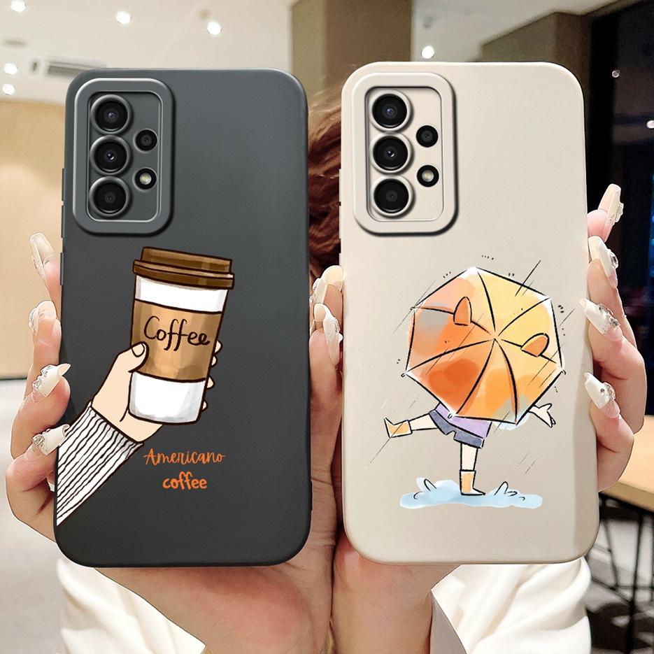 For Samsung Galaxy A23 Case SM-A235F Fashion Candy Painted Cover Full Protection Phone Case For Samsung A23 5G A236B Soft Fundas