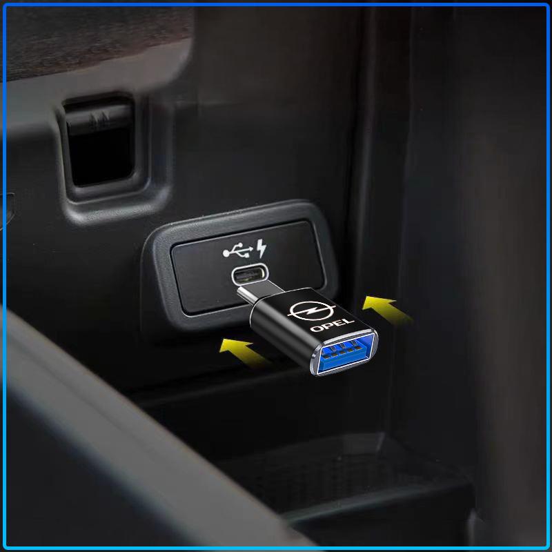 Car Type-C Turn USB3.0 Adapter Auto Converter Interior Parts For Opel Astra C G H Insignia J K Zafira B Corsa Vectra C Corsa C