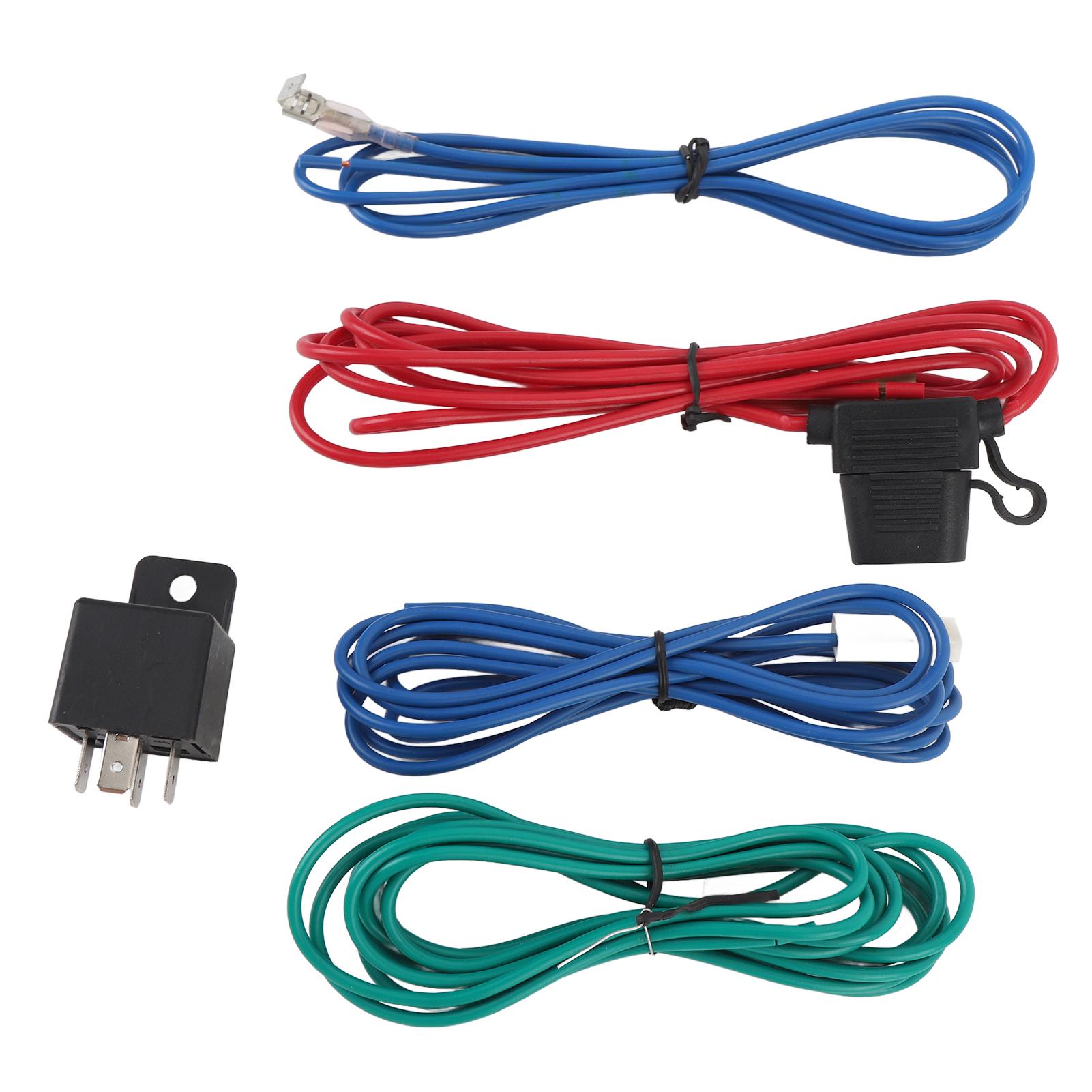 

Комплект проводки для противотуманных фар 12 В с реле, высокопрочный, устойчивый к деформации, для автомобиля, фургона, грузовика