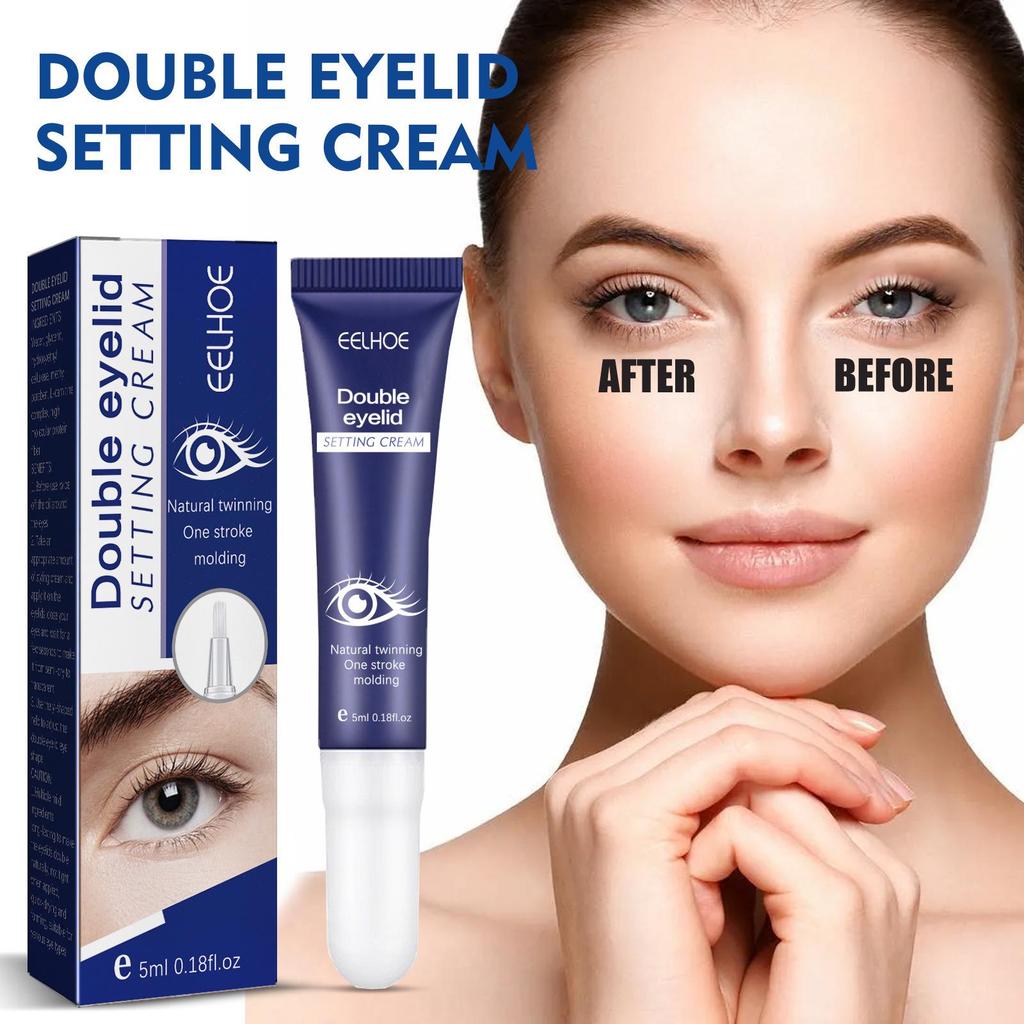 EELHOE Double Eyelid Cream - Seamless, Invisible, Natural, Long-Lasting, Waterproof, Lightweight, Quick-Dry, Big Eye Beauty.