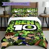 3pcs Duvet Cover Set (1*Duvet Cover + 2*Pillowcase, Without Core), Ben 10 Cartoon Print Bedding Set, Bedroom Decor, All‑Season, Birthday Gift