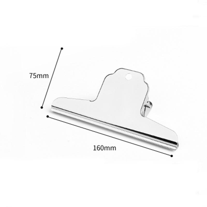 160mm Wide Metal Angle Paper Clip & Large Drawing Board Folder Square 6y (160mm) серебряный