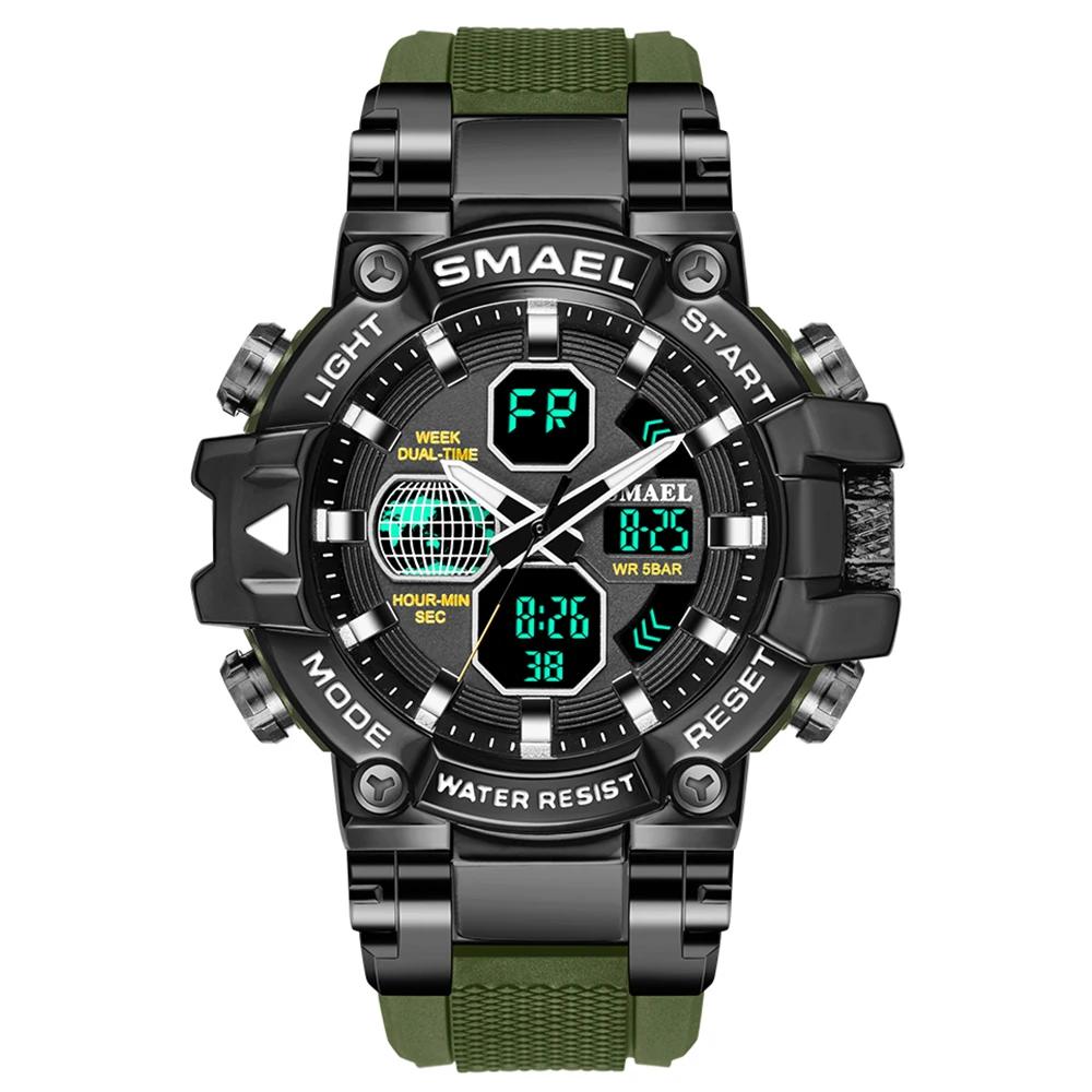 SMAEL Electronic Watch 8027 Colorful Alloy Watch Men's Outdoor Sports Waterproof Multi functional