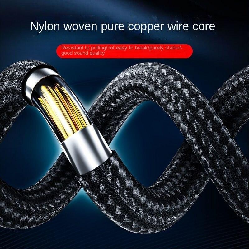 Cavo audio Aux tre in uno, cavo audio per auto multifunzione audio Apple da 3,5 mm di tipo C