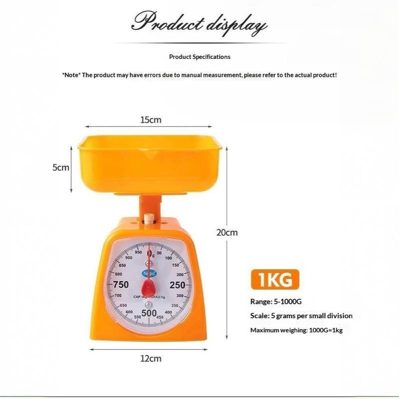 Mechanical Analog Food Weighing Scale High Accuracy Clear Dial No Battery Needed for Home Kitchen Baking Use
