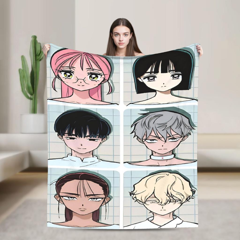 Alien Stage Manga Poster Print Plush Blankets Girls Boys Flannel Throw Blanket For Couch Chair Super Soft Quality Bedspread Gift