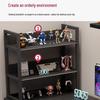 Shengbei Gaming Office Desk with Integrated Bookshelf