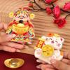 Festive Lucky Cat & God of Wealth Refrigerator Magnets - Perfect New Year Decorations Gift