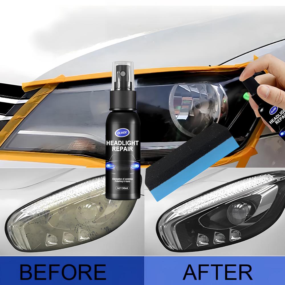 Car Headlight Polishing Agent Scratch Remover Oil Film Repair Fluid Renewal Polish and Maintenance Liquid Kit Auto Accessories