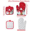 Christmas Oven Gloves Merry Christmas Decoration for Home 2025 Mitts Oven Gloves Xmas Ornaments Navidad Natal New Year Gift 2026