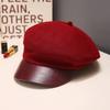 Retro Octagonal Beret: Korean Style Versatile Warm Painter Hat for Women, Autumn & Winter