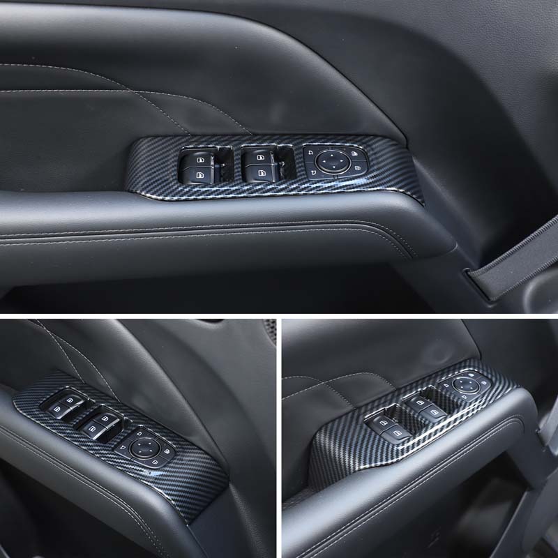 ABS Carbon Fiber For Haval H9 2026-2026 Car Gear Shift Panel Trim Window Glass Lift Button Switch Trim Cover Car Accessories