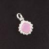 Natural Rose Chalcedony 925 Sterling Silver Trendy Wedding Boho Pendant Jewelry PP-34-15